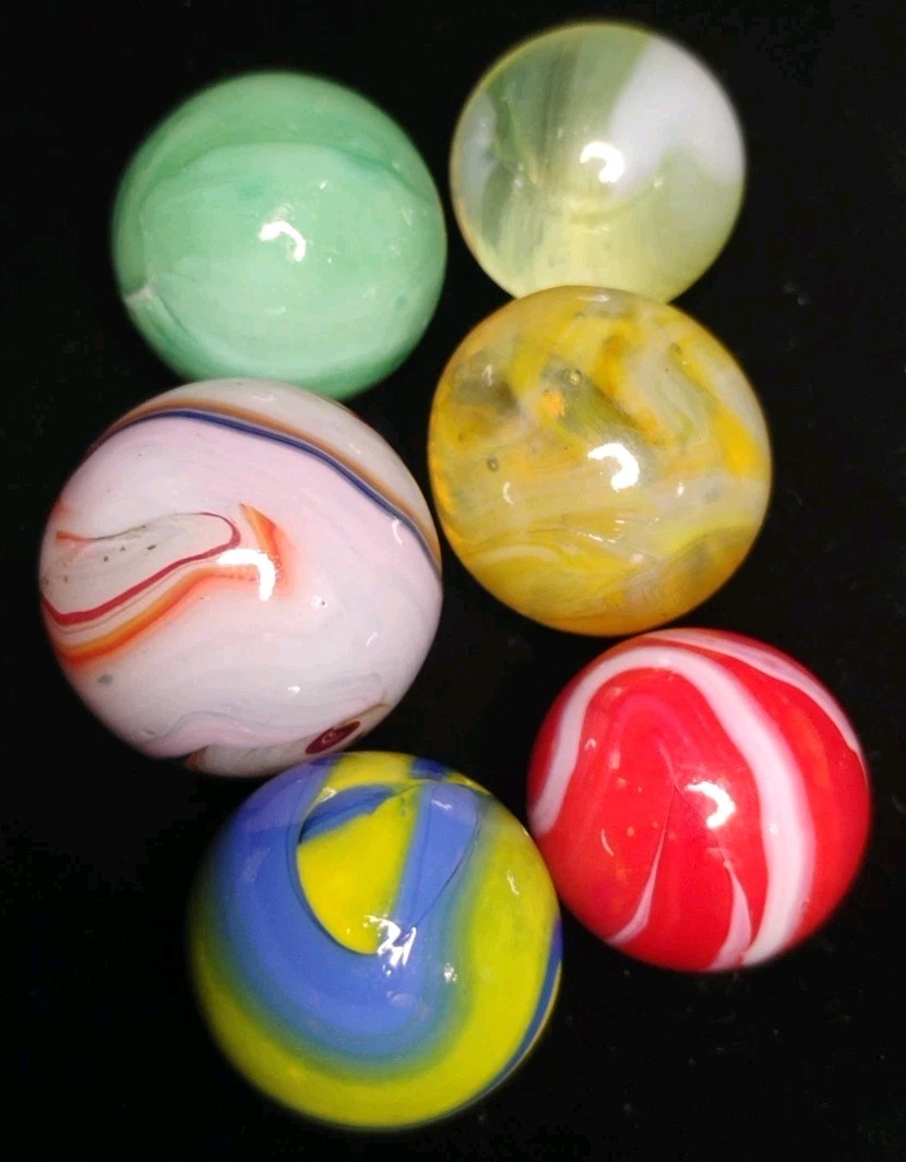 .74″-.59″ VINTAGE/MODERN MARBLES LOT🔥MINT/NM