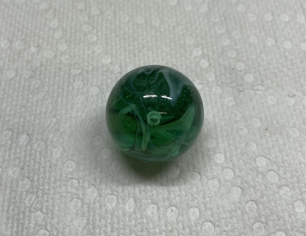 Vacor Marble – 1 XL Green Transparent Mixed White, Brown Swirls, 25mm.