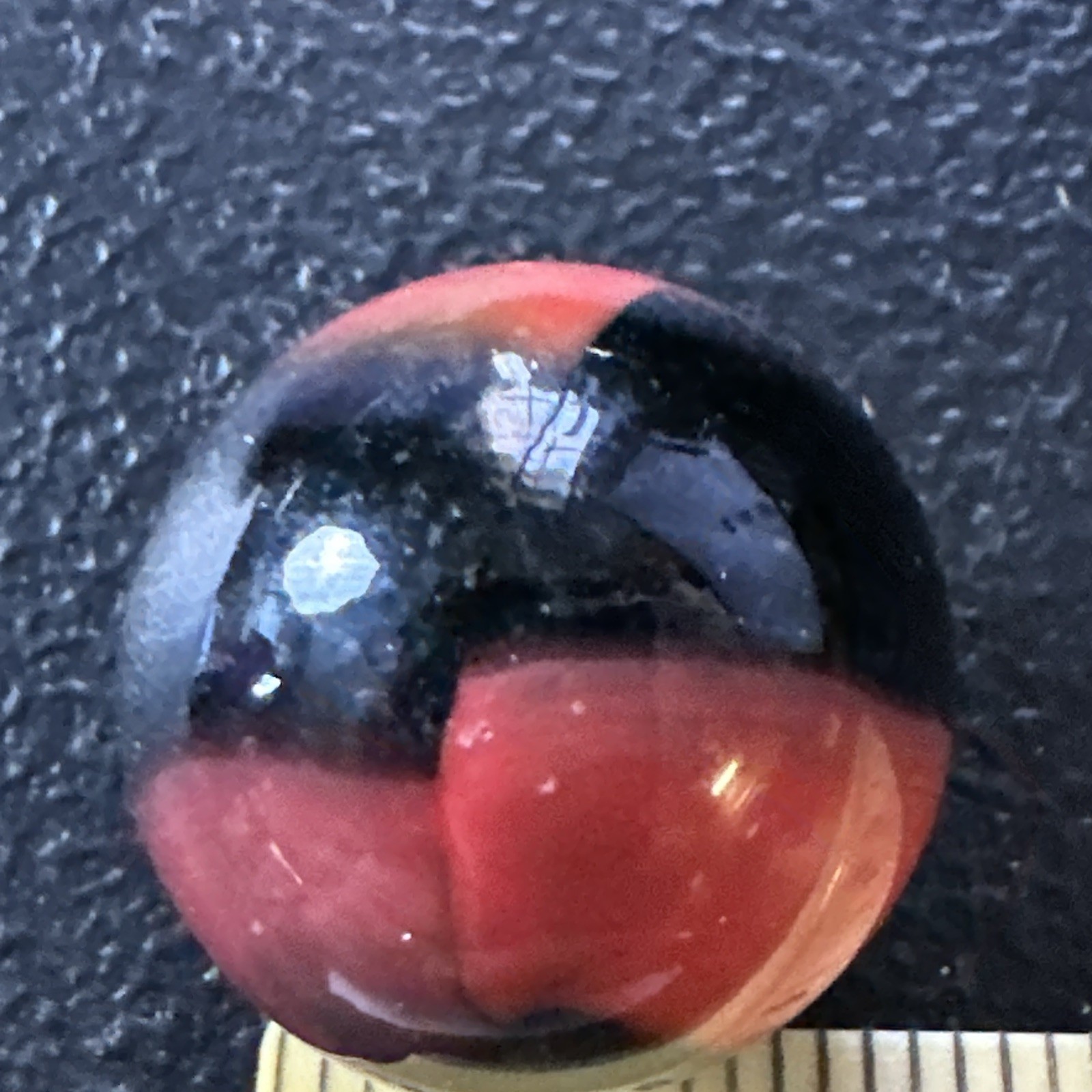Vintage CAC, Peltier, Other 5/8”(Coral On Black Base