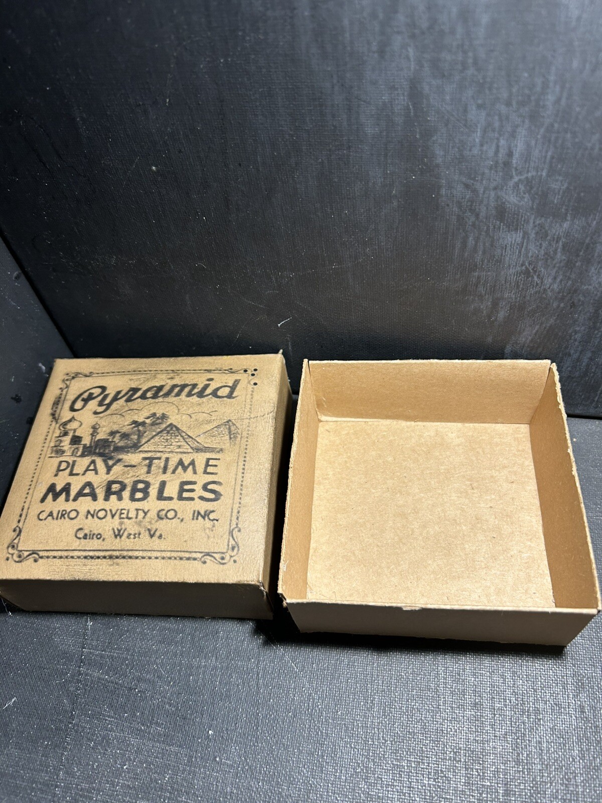 1 Cairo Novelty Brown Deep Marble Box