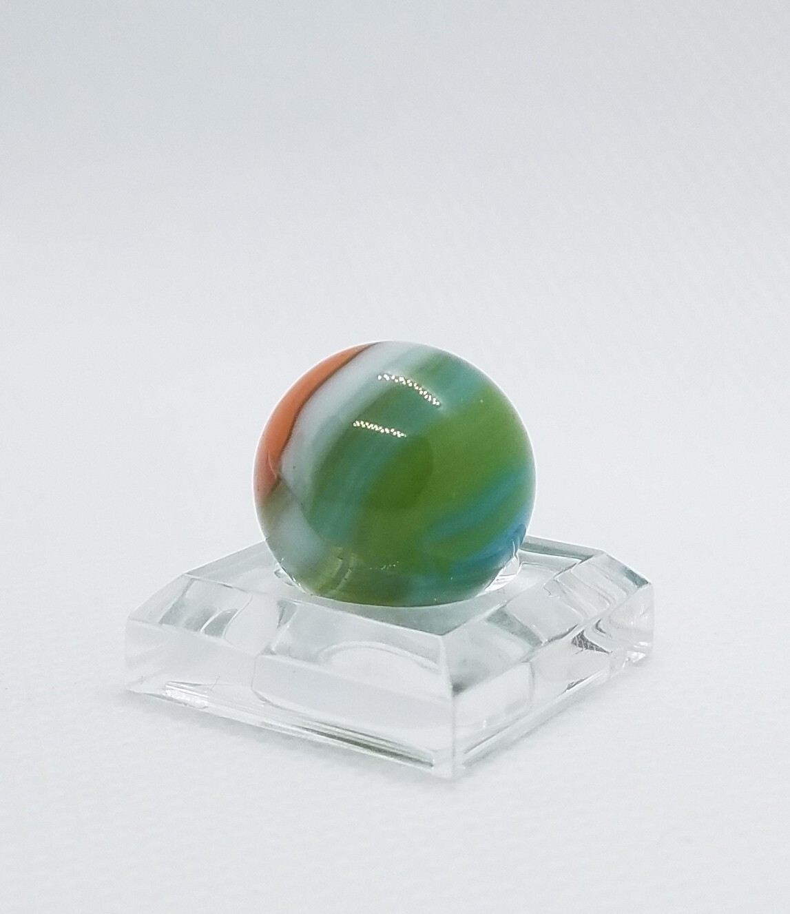 Vintage Marble Patch Orange White Transparent Green Blue Mint 15.2 mm (9/16″)#12