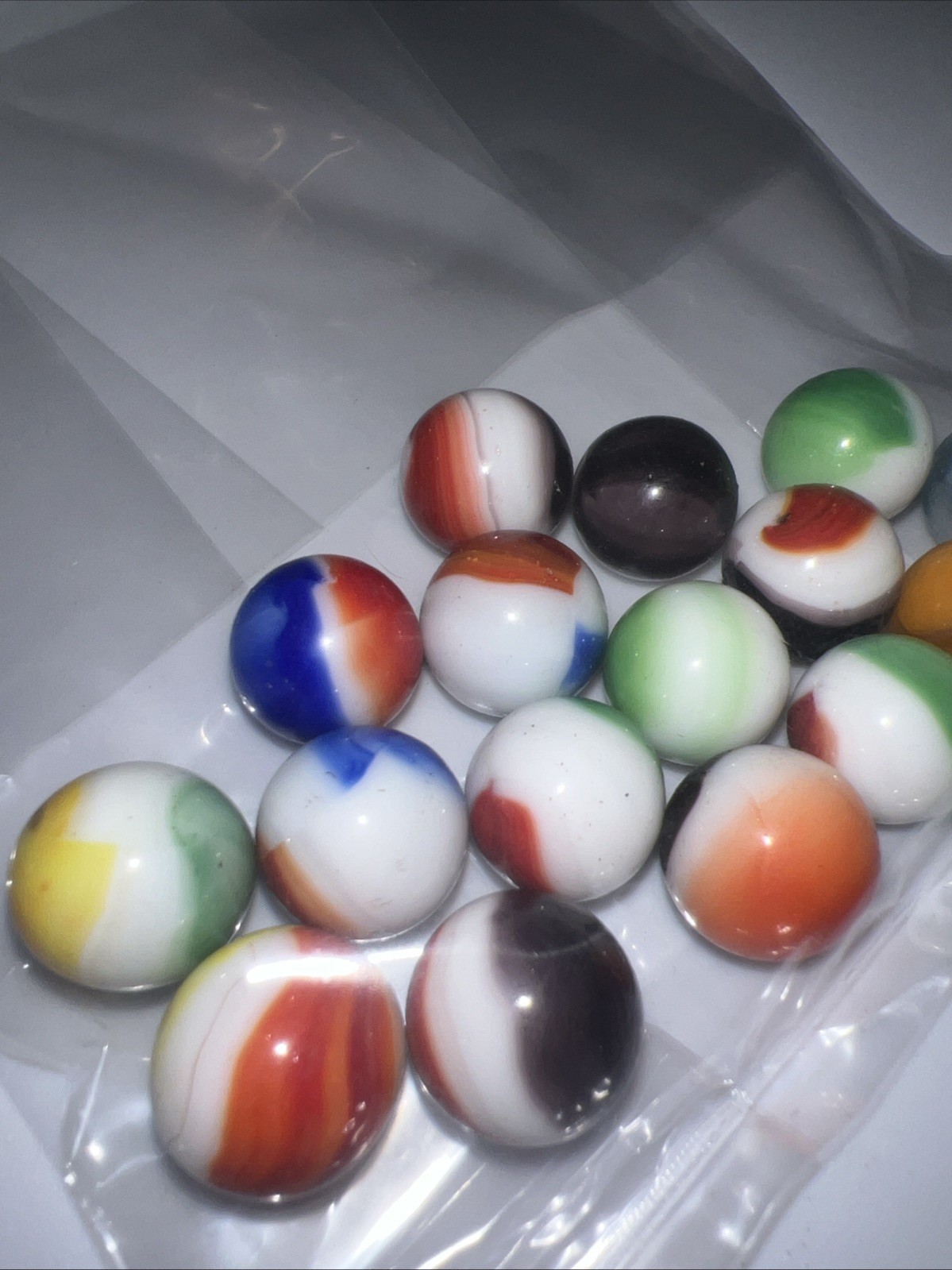 15 Super Nice Old Vintage Marbles, 13.5mm (+r-) Collectible ￼