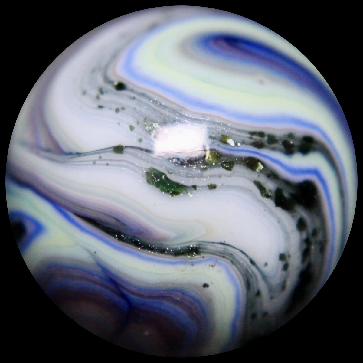 JABO Premium Opaque Marble Collector Series: Lavender Mica Watercolor