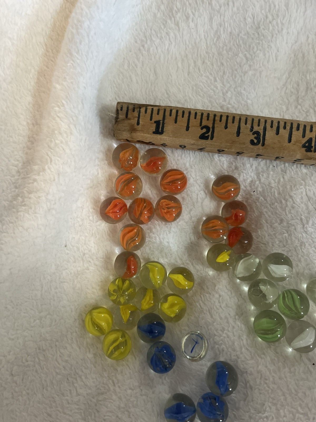 Glass Marbles; Classic Games; Toys Assorted Colors; 3 Doz Vtg. 1980’s