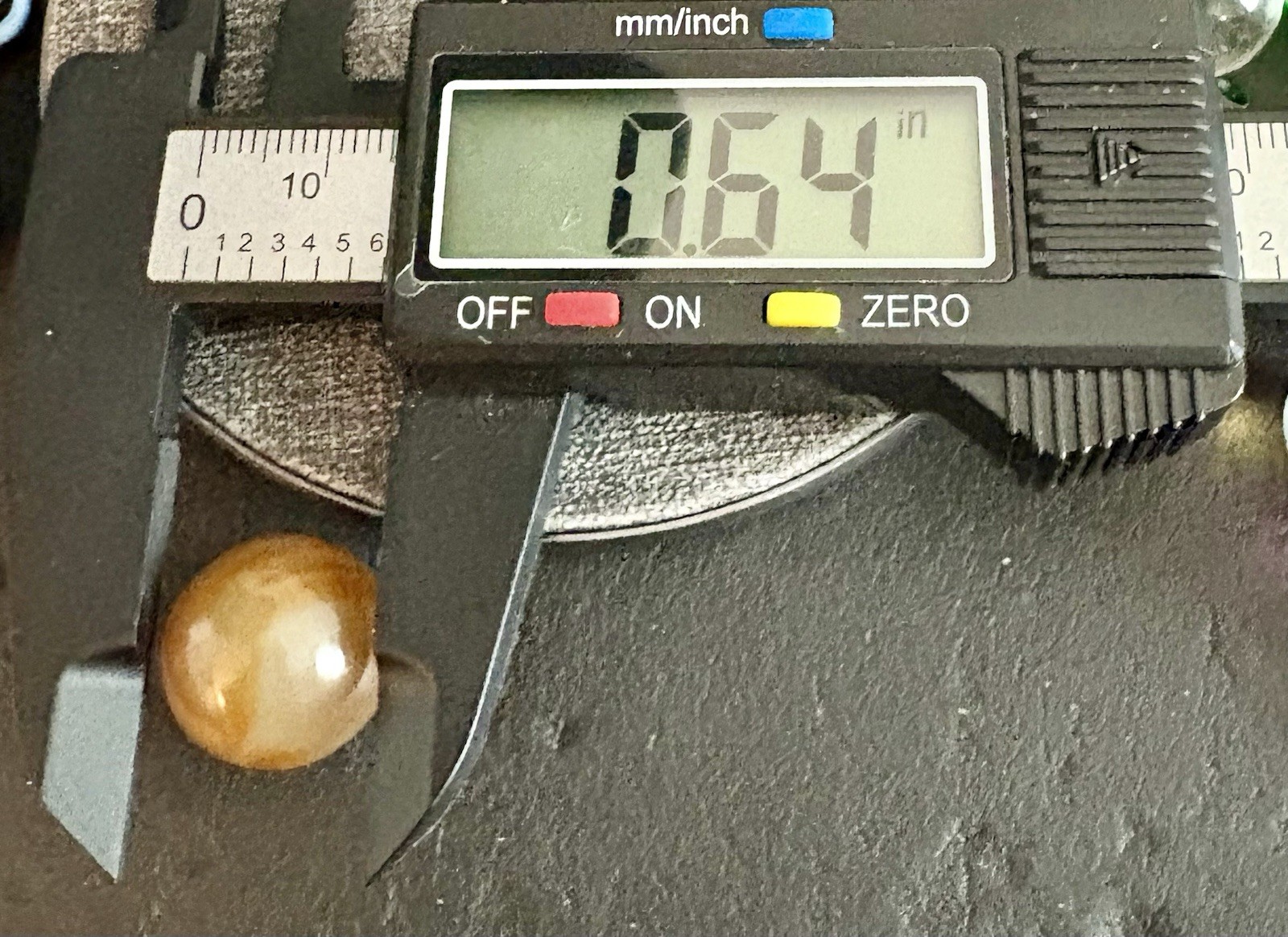 Vintage Faceted Handmade California Agate Marble .64”Tiny Fracture and Chip