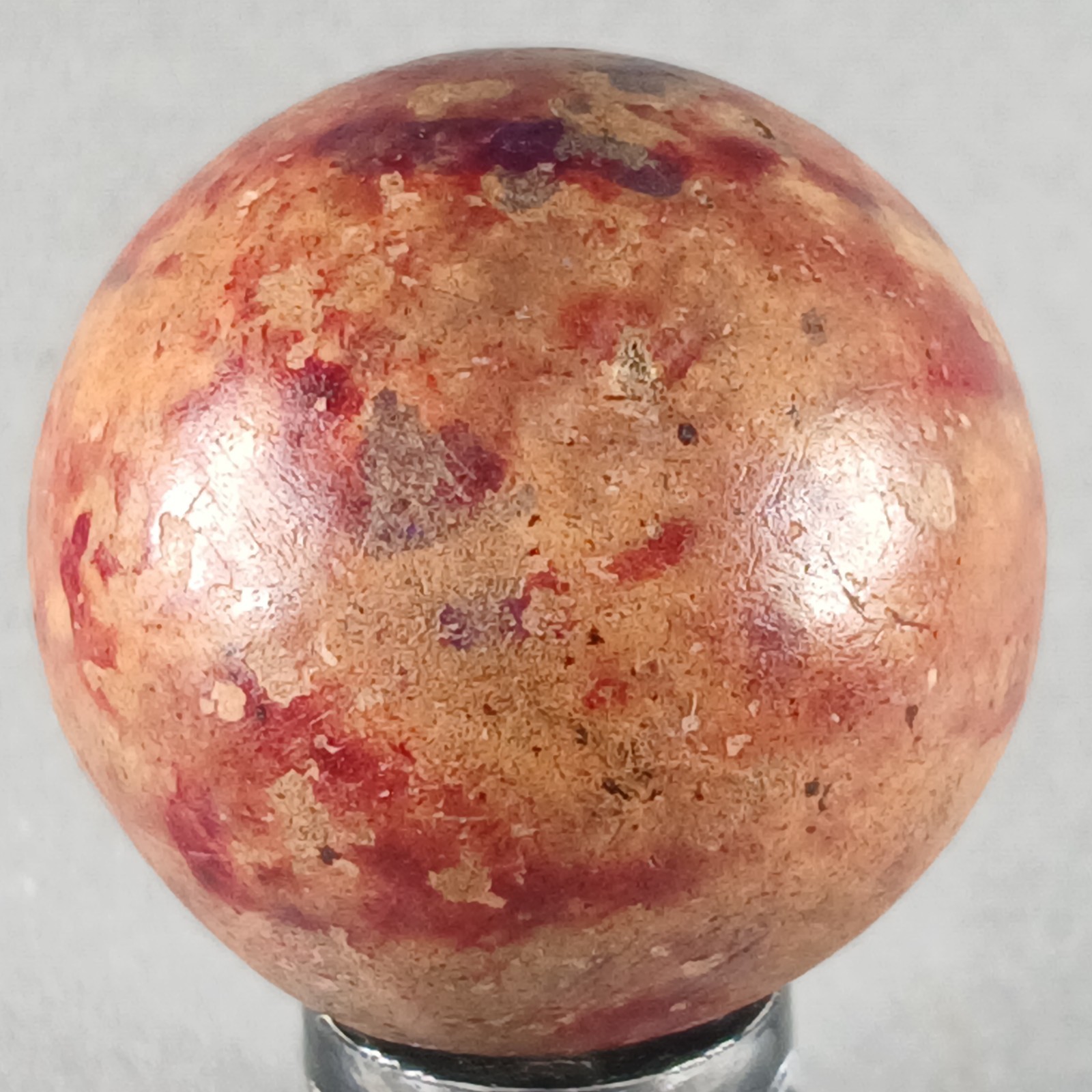 Large Vintage Clay Marble .98 Inches Near-Mint Condition