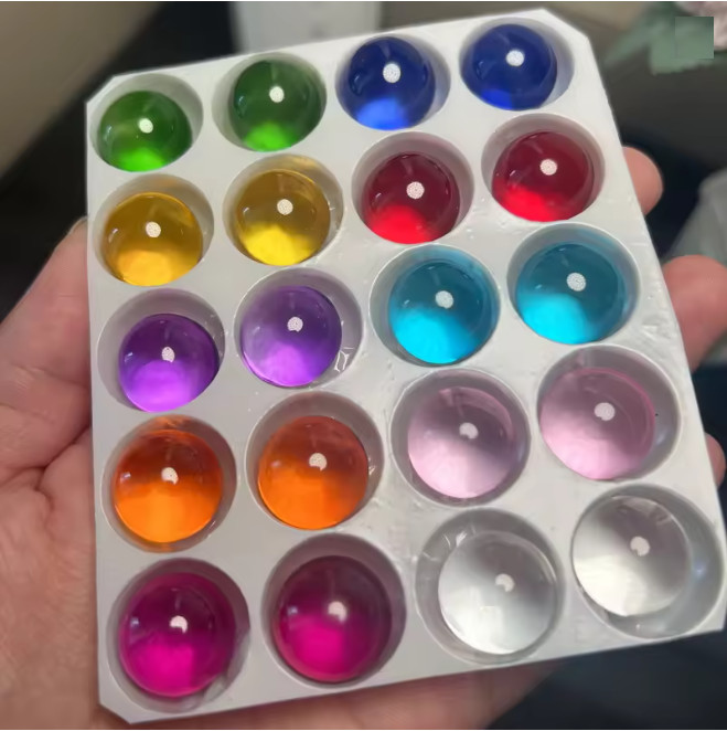 Solid Color Glass Balls Fish Tank Ball Glass Marbles Bouncing Ball 15mm Diameter