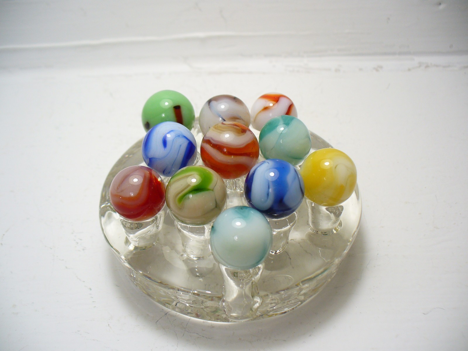 #1105 Marbles 11 pcs. Vintage West Virginia Swirls Alley, Champion