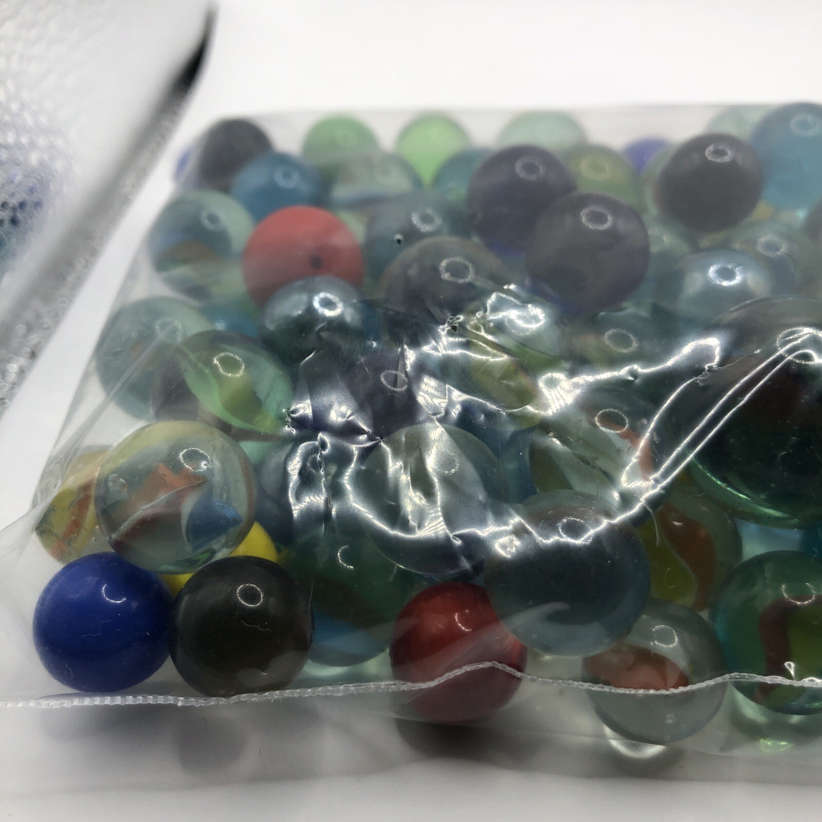 Lot Of Vintage Glass Swirl Marbles Mixed Tones 1.9LB BAG