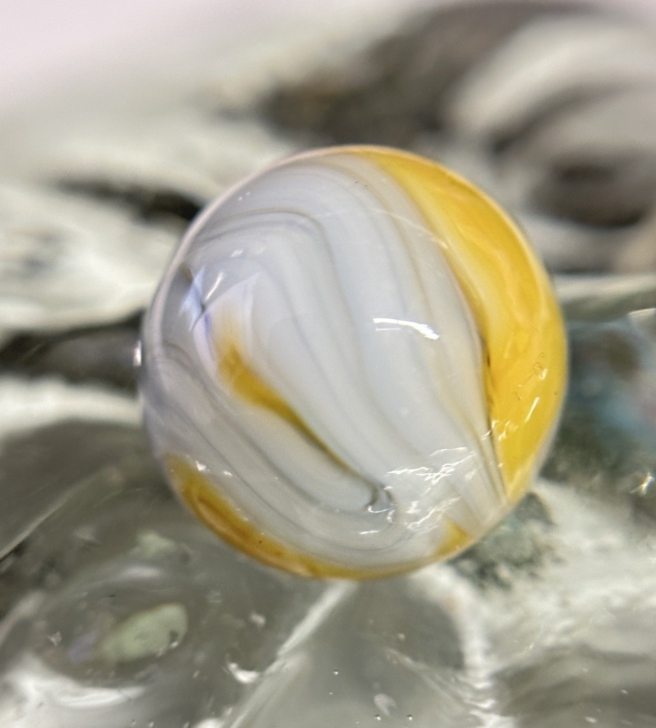 Vtg Sisterville Alley Agate Lawrence Alley Co Swirl Marble Mint Stunning .59”