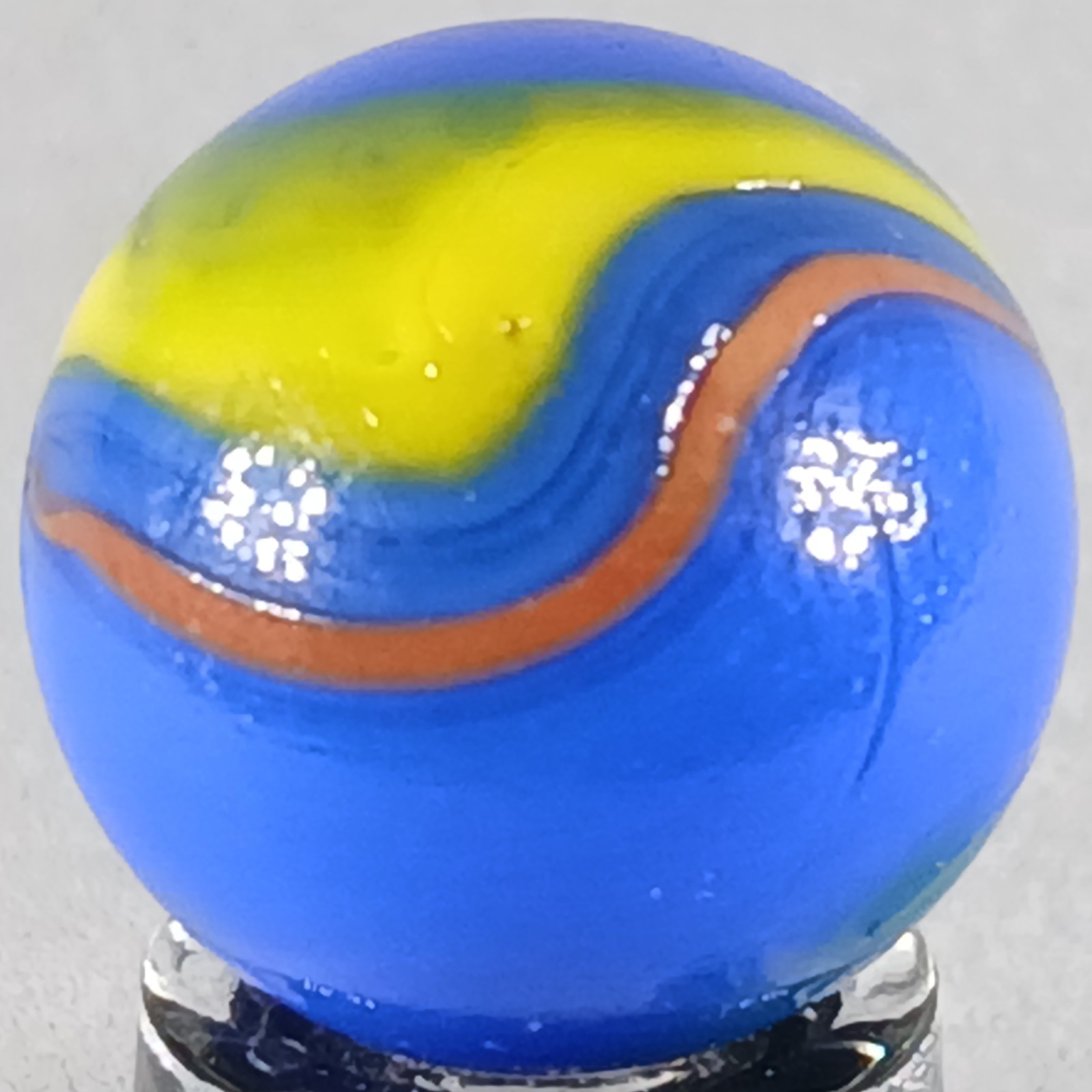 Vintage Imported Patch And Ribbon Marble .61 Inches Near-Mint Condition