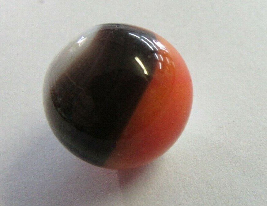 Vintage MARBLE KING Rainbow Red White Brown Marble 5/8″
