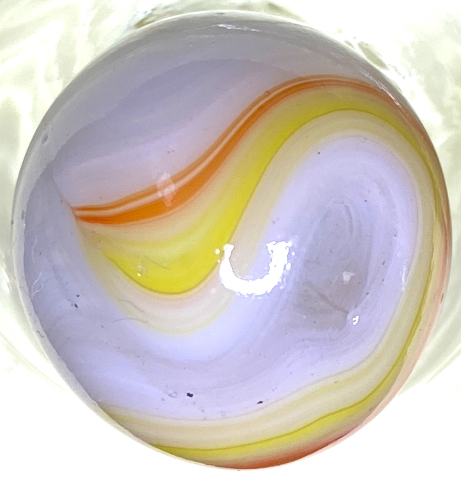 WV/DAS/SAMMY’S/JABO RARE COLORS TRANSPARENT WHISPY SWIRLED SHOOTER .71″ M215