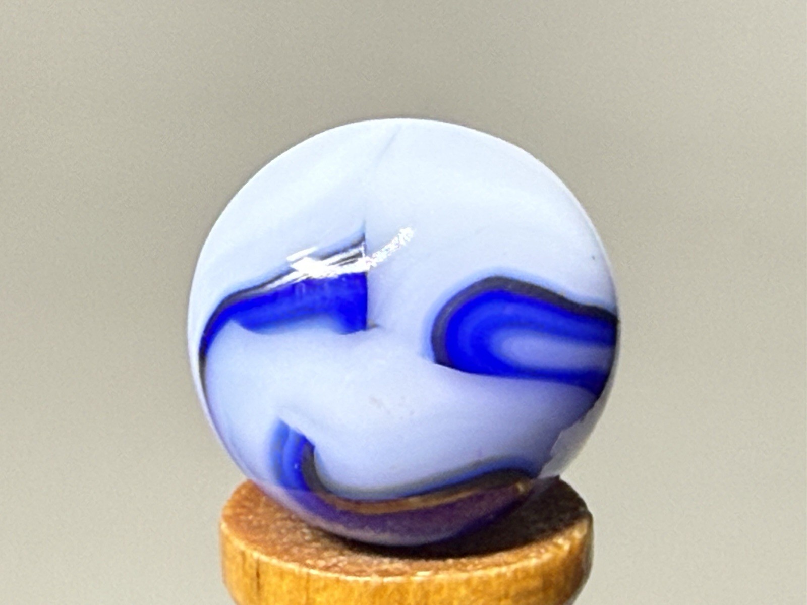 Alley Agate Co Metallic Swirl Marble .52” NM(+)