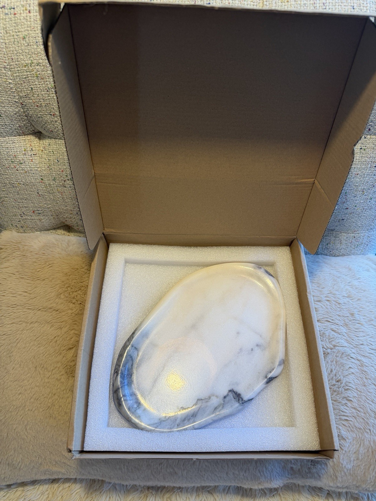 DAEBFC Cloud Shape – Made In Italy – Natural Marble Tray – Each Unique