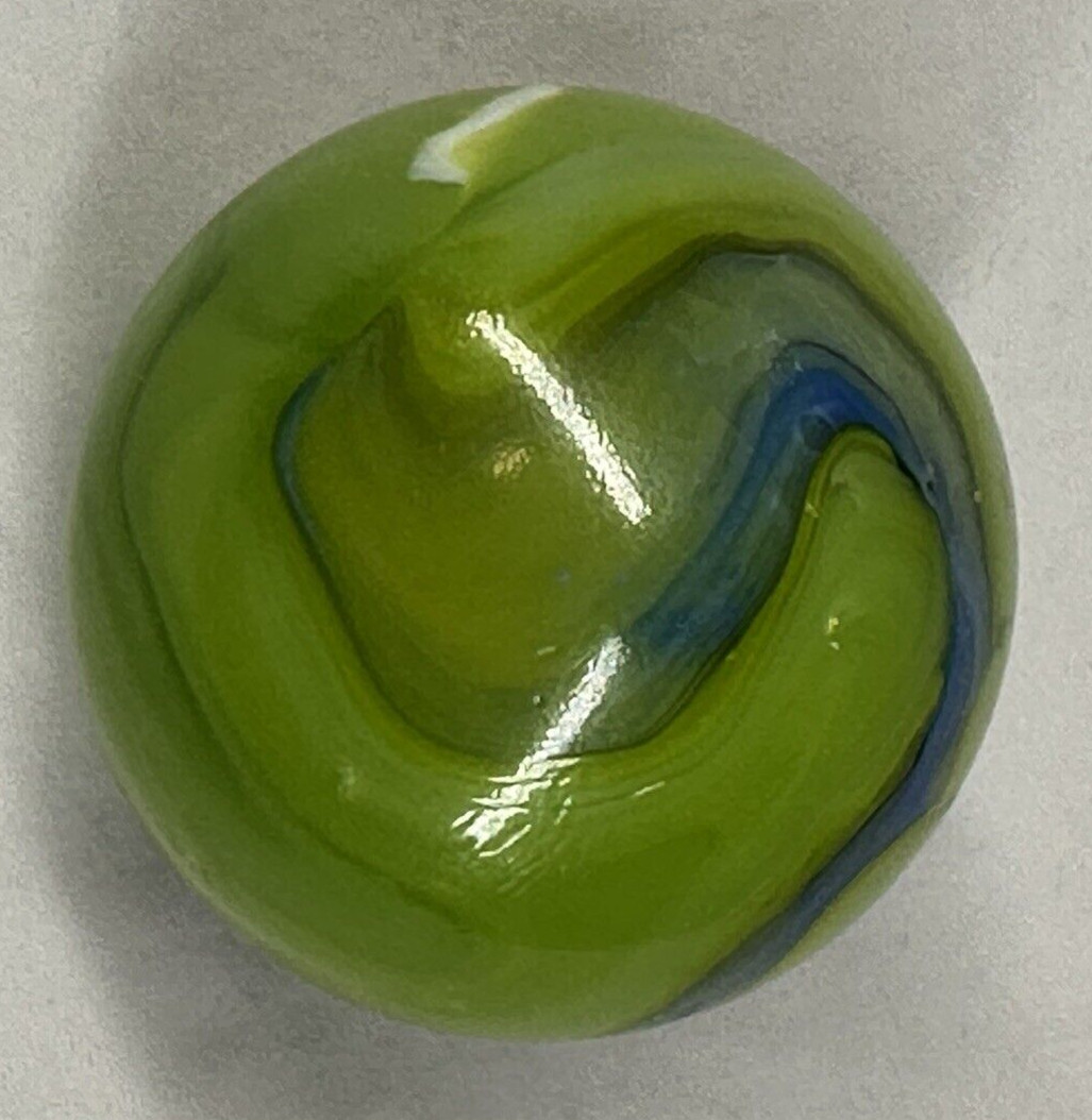 Toe Breaker 50mm (2″) MERMAID Green/Blue Swirl Marbles glass Toebreaker HUGE