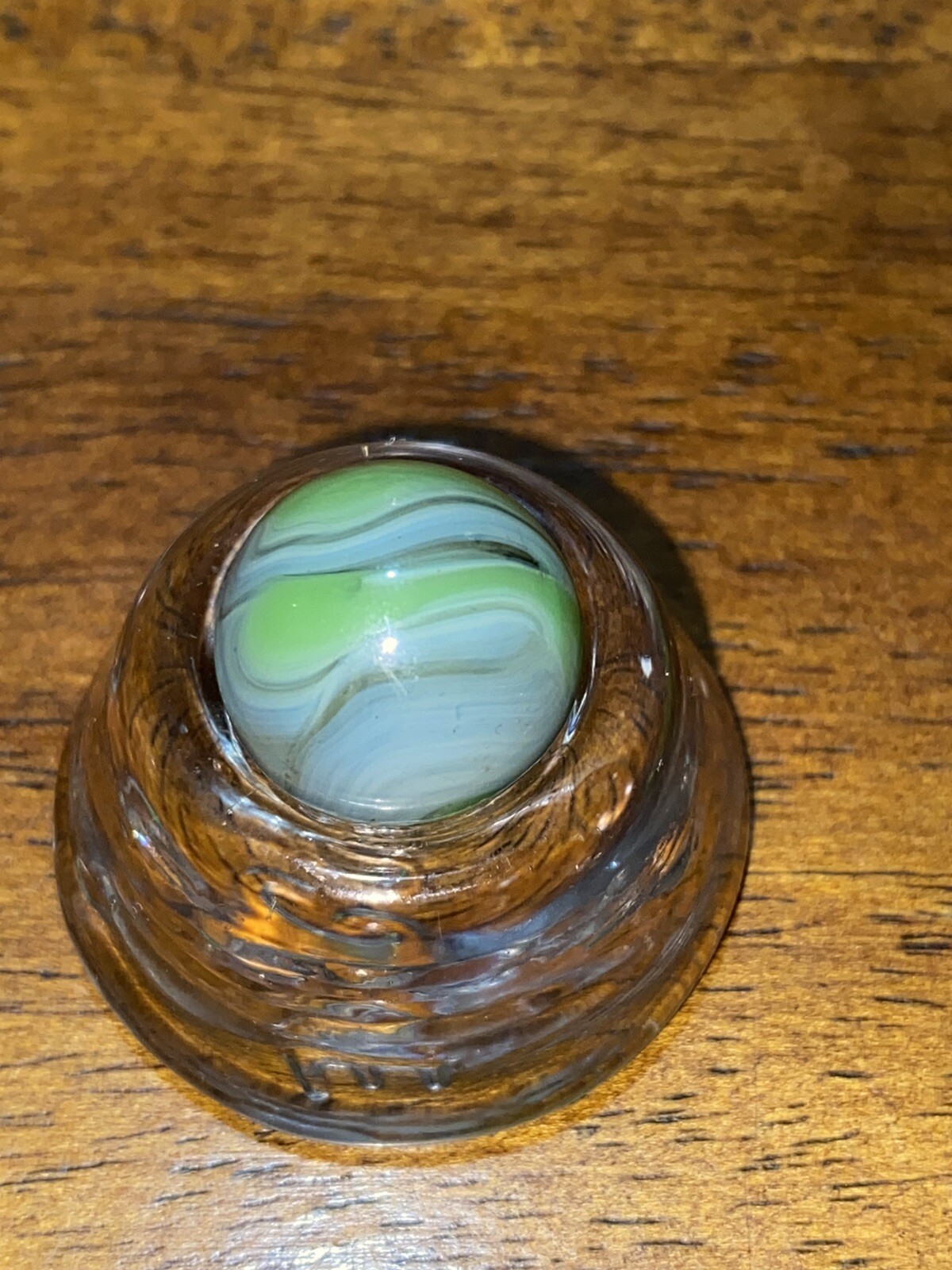 Vintage Cairo or Alley Agate Swirl Marble, 0.63”
