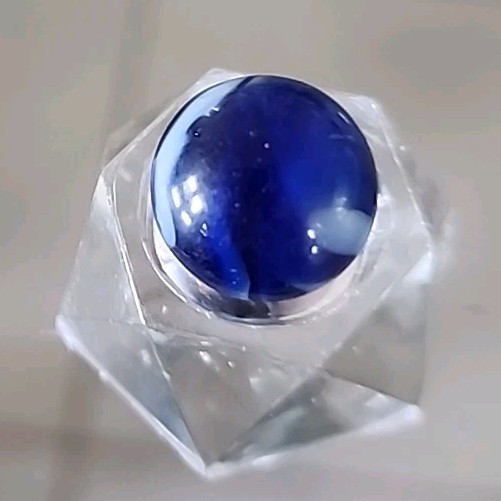 CHRISTENSEN AGATE DEEP COBALT BLUE FANCY PATTERN- Pretty Color 🔵