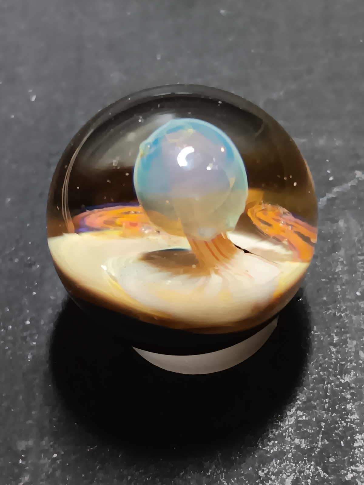 Contemporary Handmade Glass Marbles Lot, Unique Swirl & Intricate Designs
