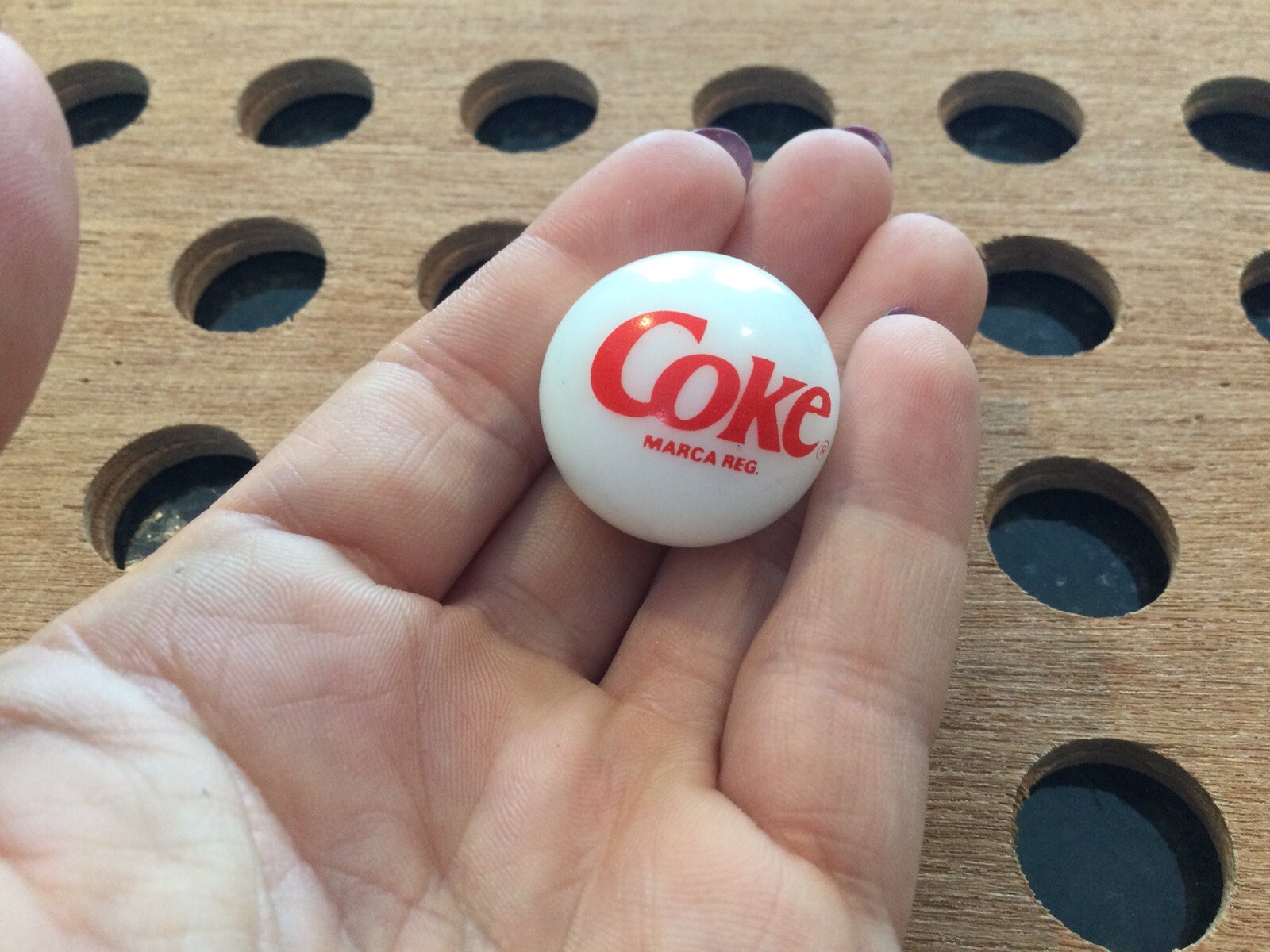 Vintage | Coke | White & Red | Marble | 1980s