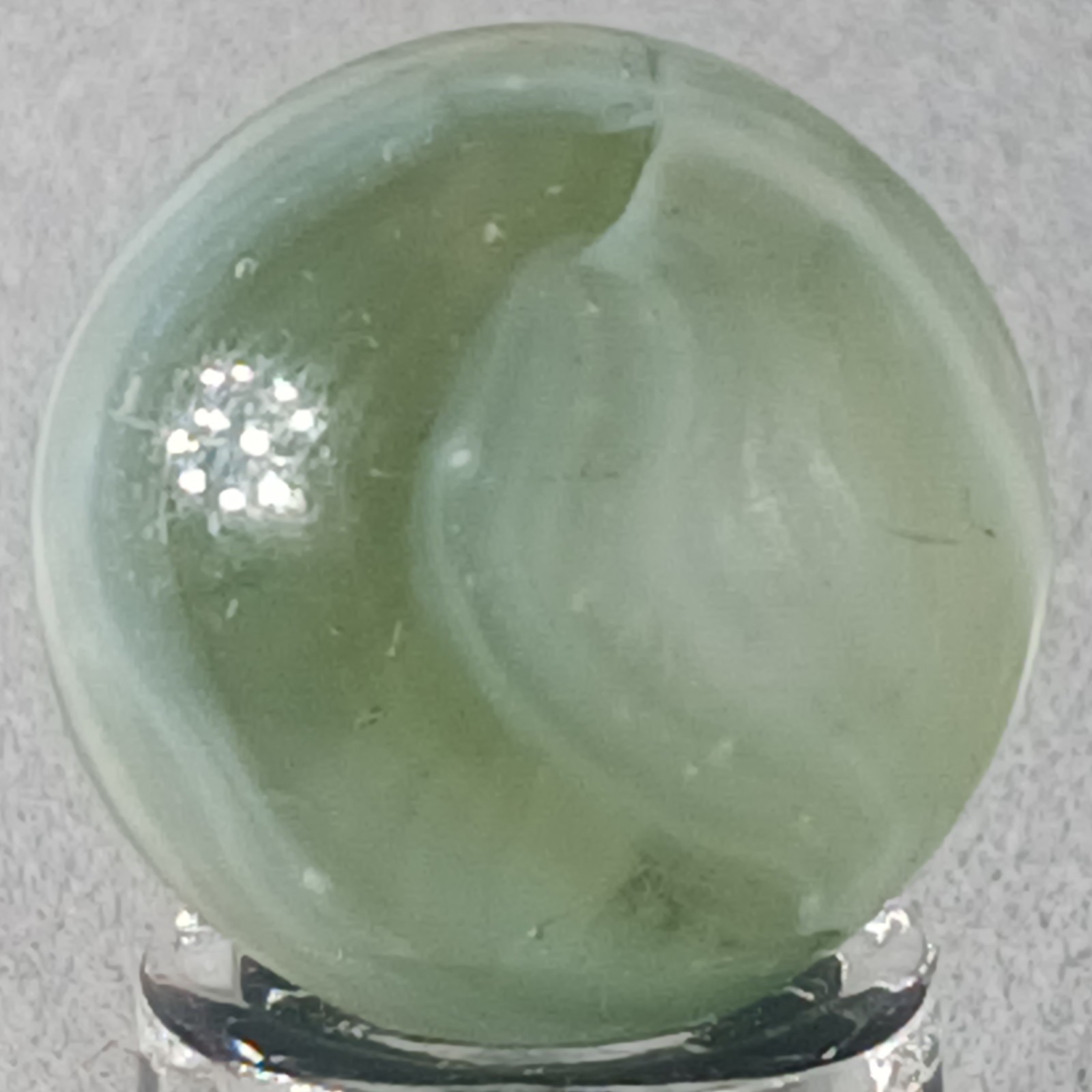 Vintage Vitro Conqueror (Chalky) Marble .60 Inches Near-Mint Condition