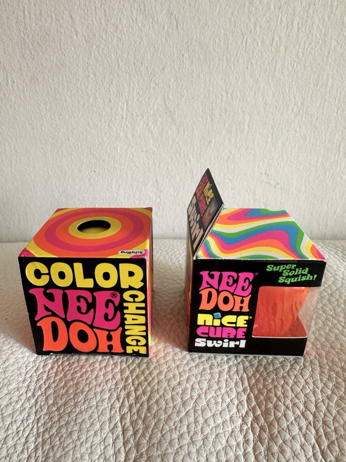 NeeDoh Nice Cube Swirl & NeeDoh Color Change Bundle Of 2 NIB Viral