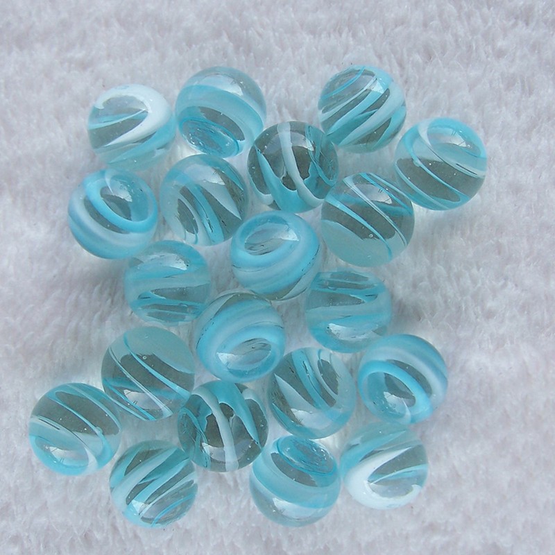 16mm Glass Marbles Round Beads Decorative Glass Balls Checkers DIY Toy Game