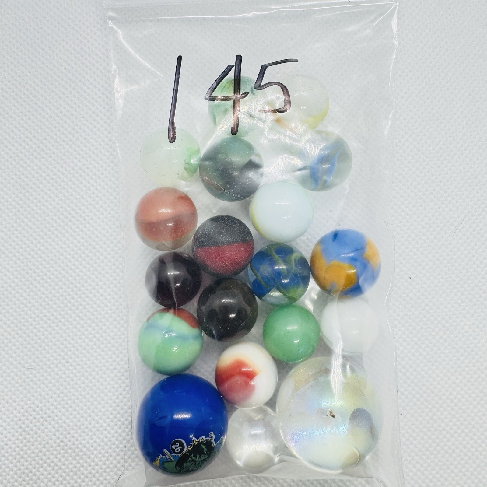 Vintage Marble Lot Of MARBLES UV Reactive Cadmium Uranium Lot #145
