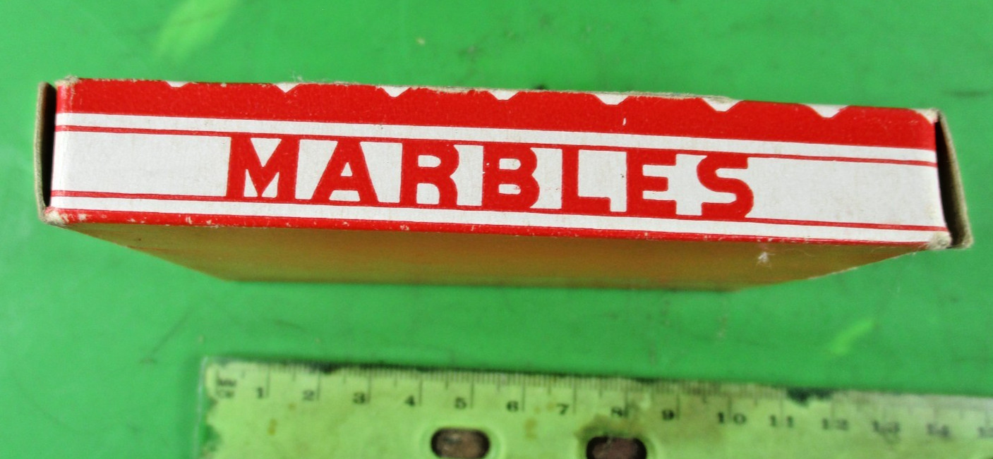 1940’s Vintage Victory Marbles Box With Original Marbles NOS OEM 40 Count
