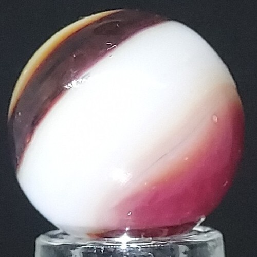 Vintage Vitro “Black Lined All-Red” Marble 5/8 Inch Size Near-Mint Condition