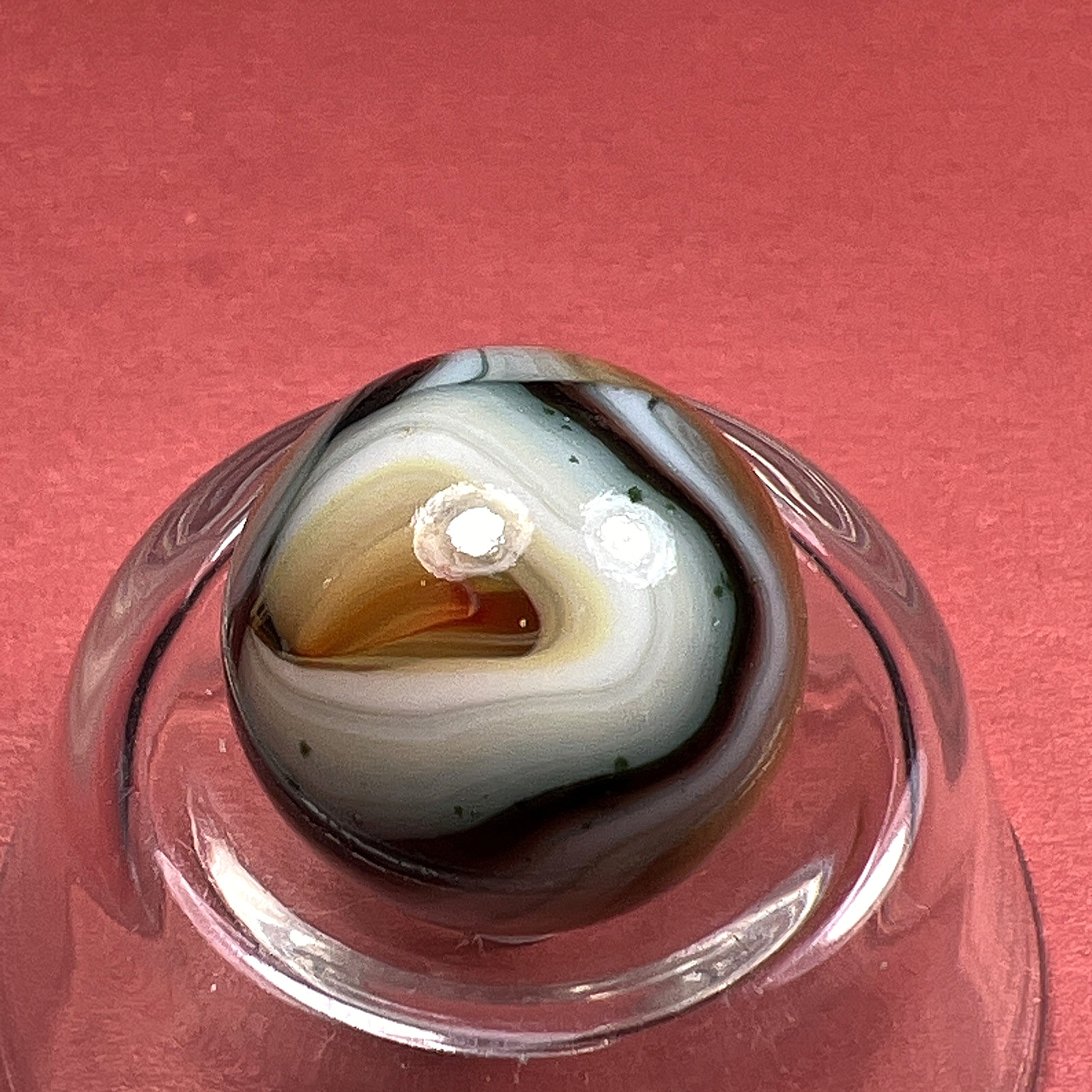 DAS/CHAMPION/WV/JABO TRANSPARENT & OPAQUE AVENTURINE SWIRL SHOOTER .67 BOX01/332