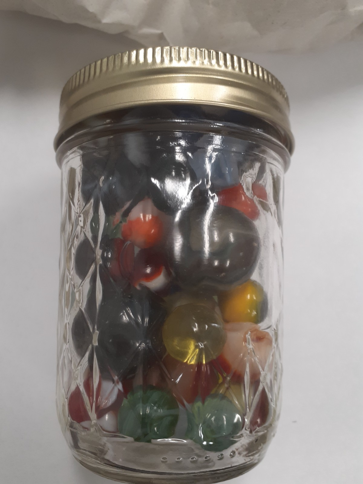 1 LB Mixed Glass Marbles Lot Assorted Colors Swirl Cat Eye Random Mix