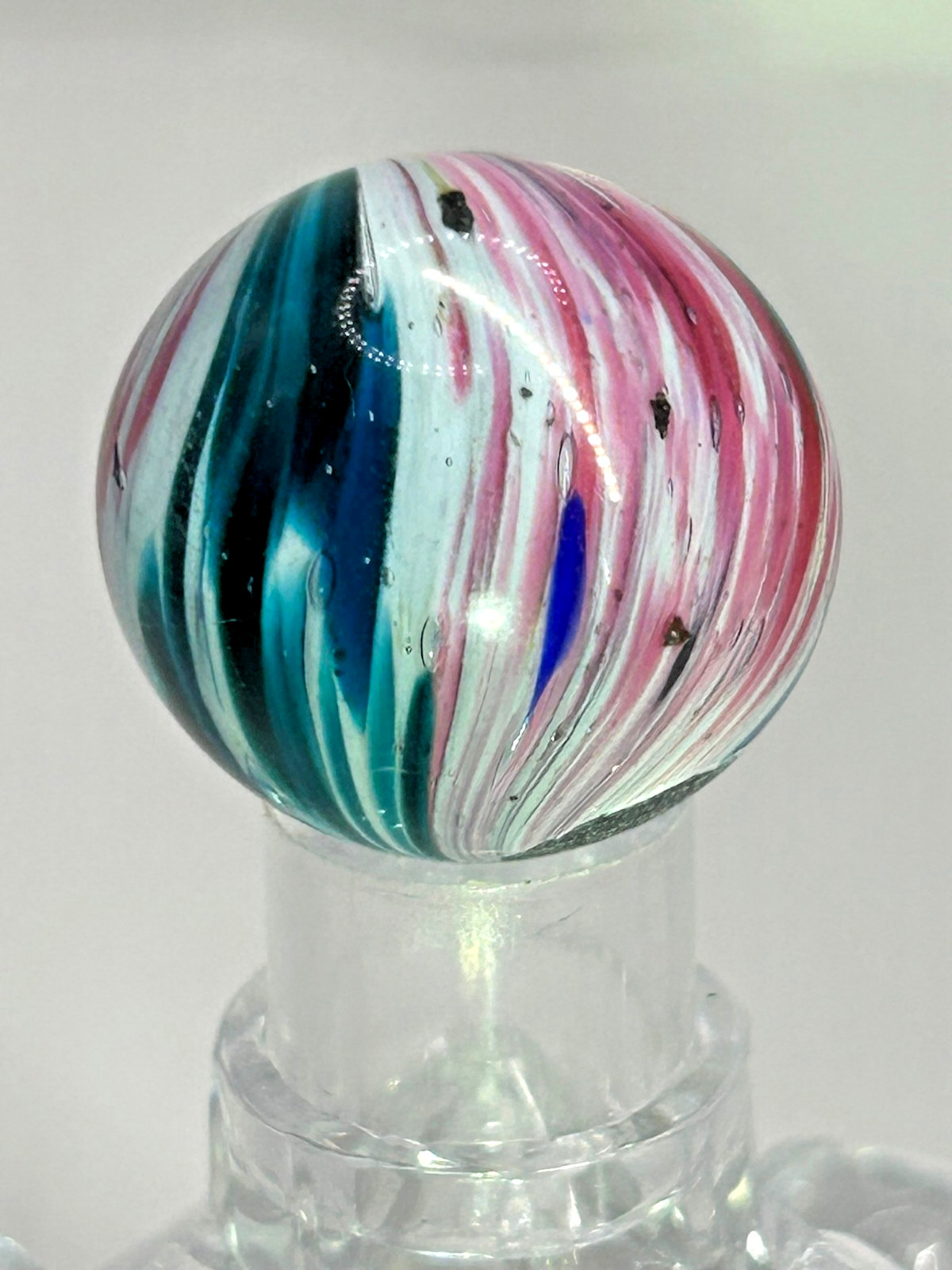 Antique German Handmade Onionskin Marble 123/128″ Polished O25