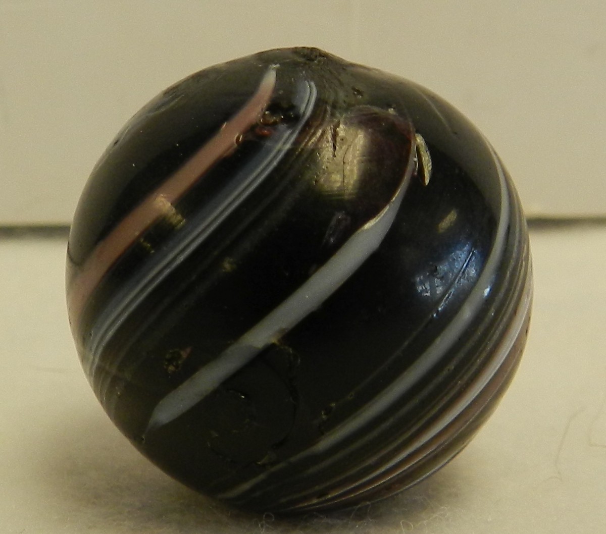 #20421m Large 1.03 Inches Vintage German Handmade Marble