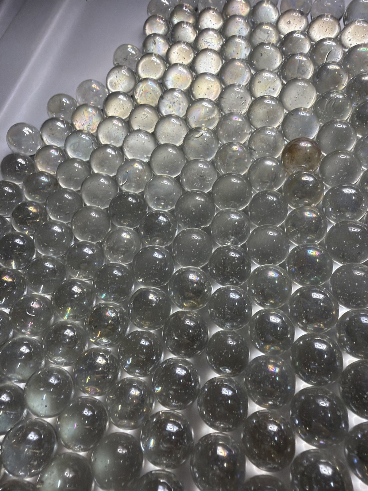 2 Lb Clear Marbles Bulk Lot Small Size In Great Condition See Pictures
