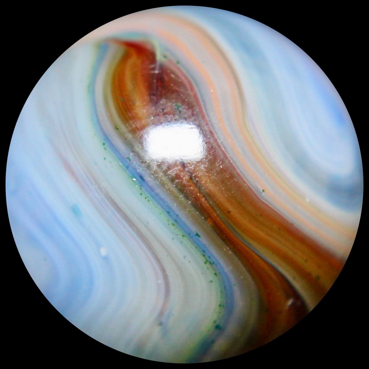 DAS West Virginia Red Buds Marble Collector Series: Killer Neon Orange w/Mica