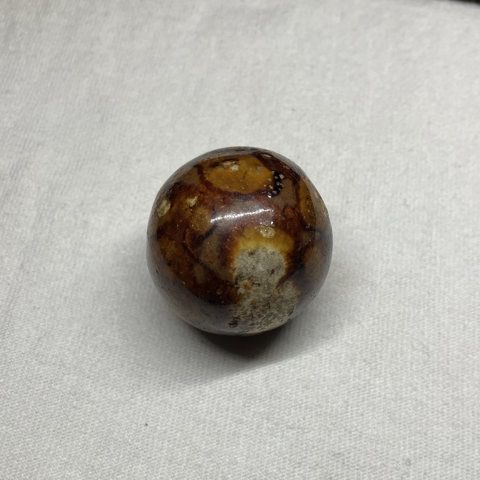 Vintage Antique Bennington Clay German Marble Glazed Polished Large