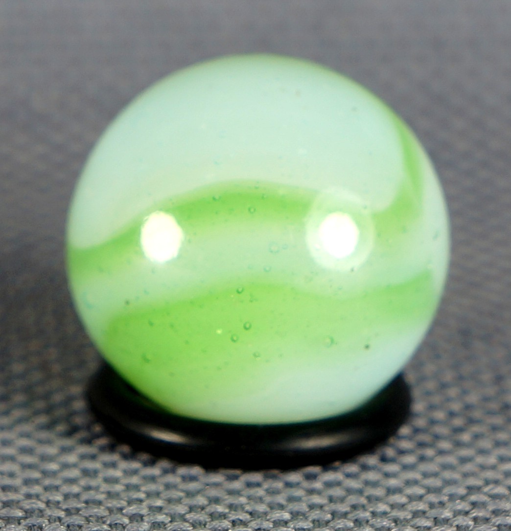 Vintage Marble: NM+ 5/8 Peltier Glass Translucent Rainbo -One Killer Old Mib