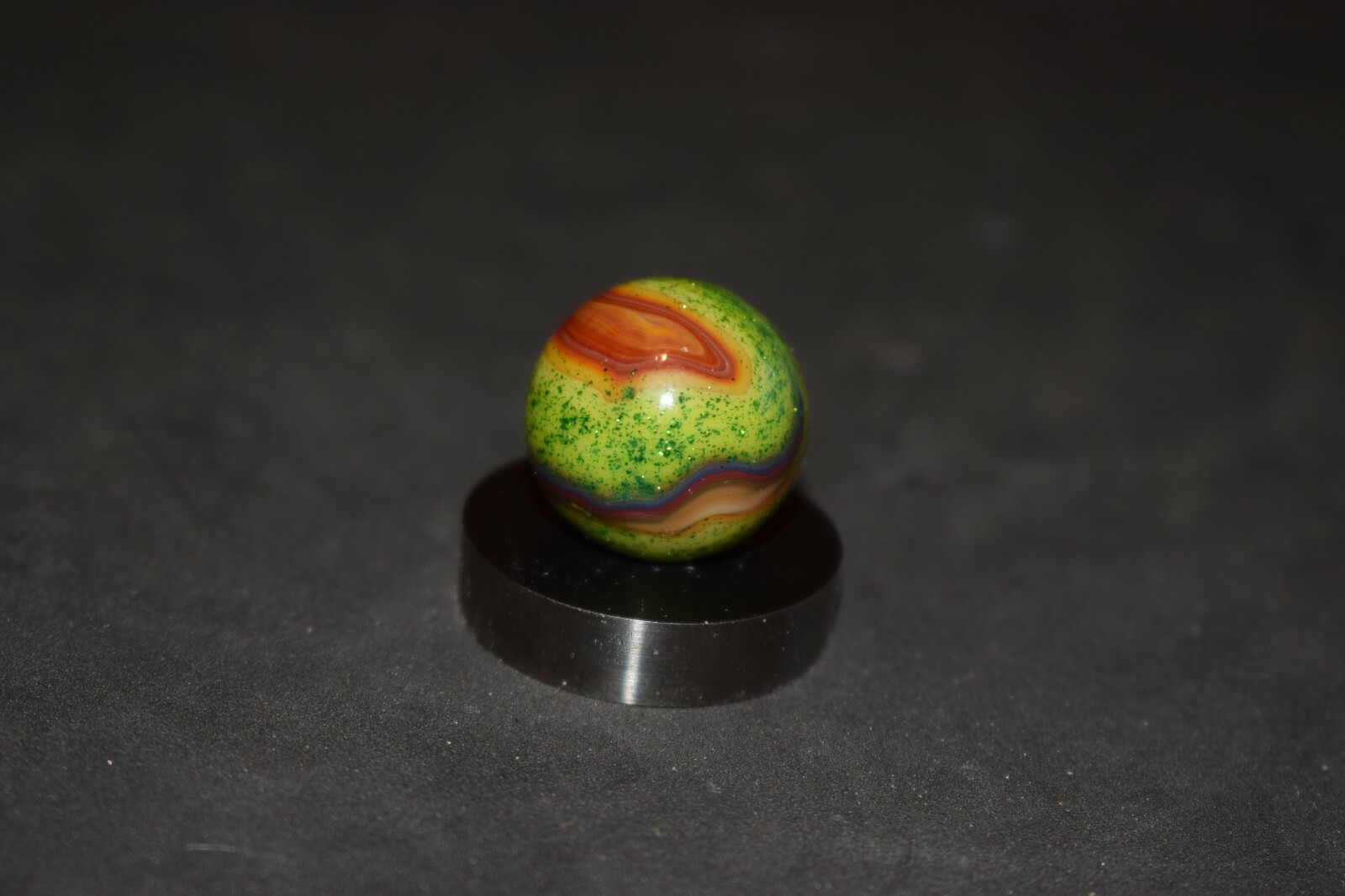💥JABO/DAS Multi-Color Aventure Swirl Marble Shooter Size .734=47/64″=19mm MINT!