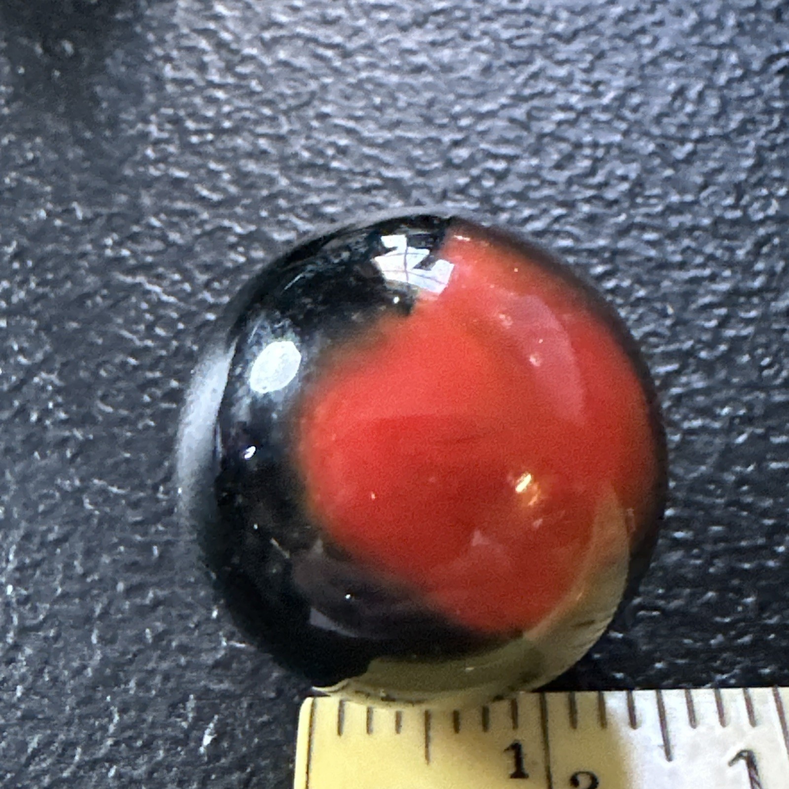 Vintage CAC, Peltier, Other 5/8”(Coral On Black Base
