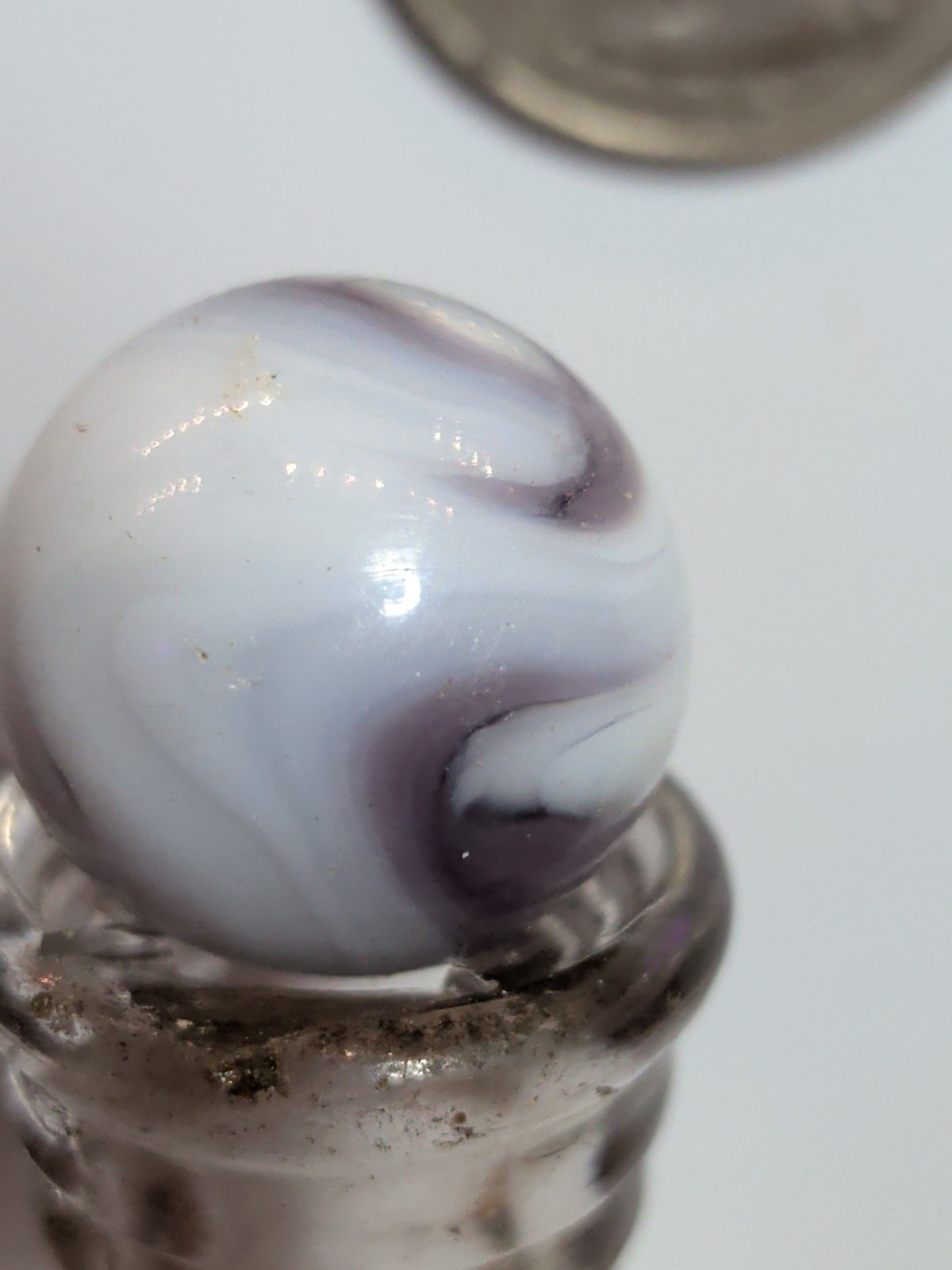 Christensen Agate Swirl Marble, Lavender Swirls #180
