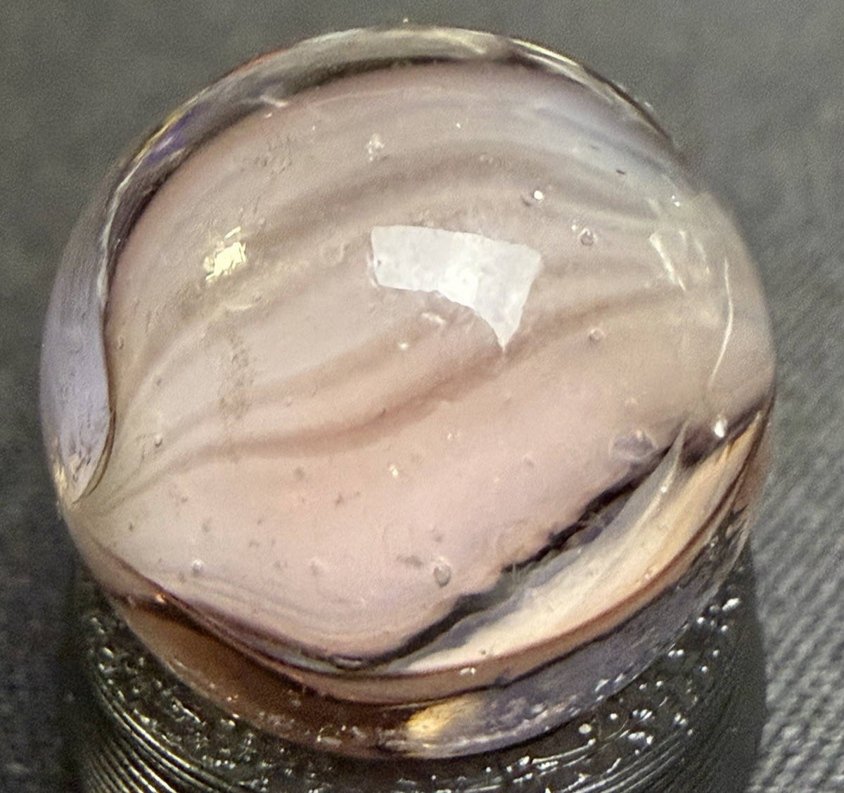 Marble King Amethyst Cat Eye Purple .61″ M(-) UV Glow