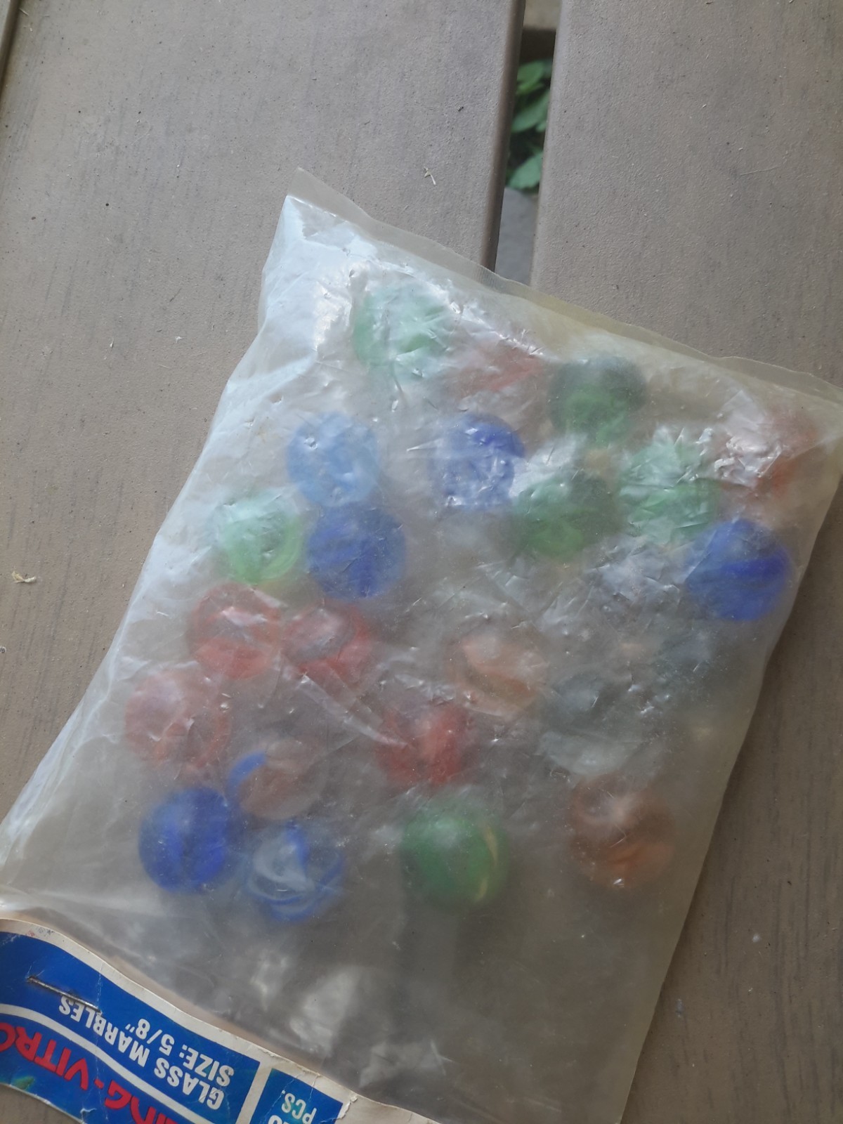 25 Vintage Vitro Agate Gladding Cat’s Eye Marbles In Original BAG.PARKERSBUG W.V