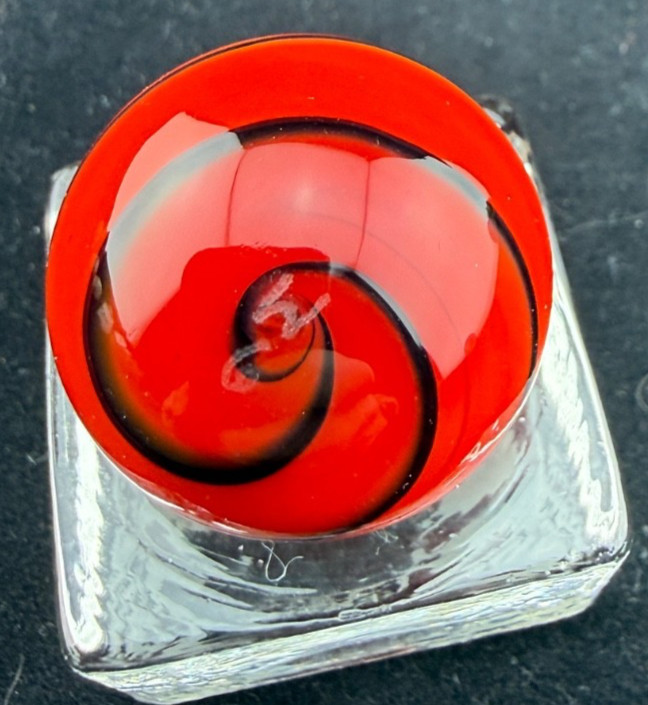 Steve Willis 2006 Handmade Lampwork Art Glass Marble 1.05″ Near Mint Signed W6