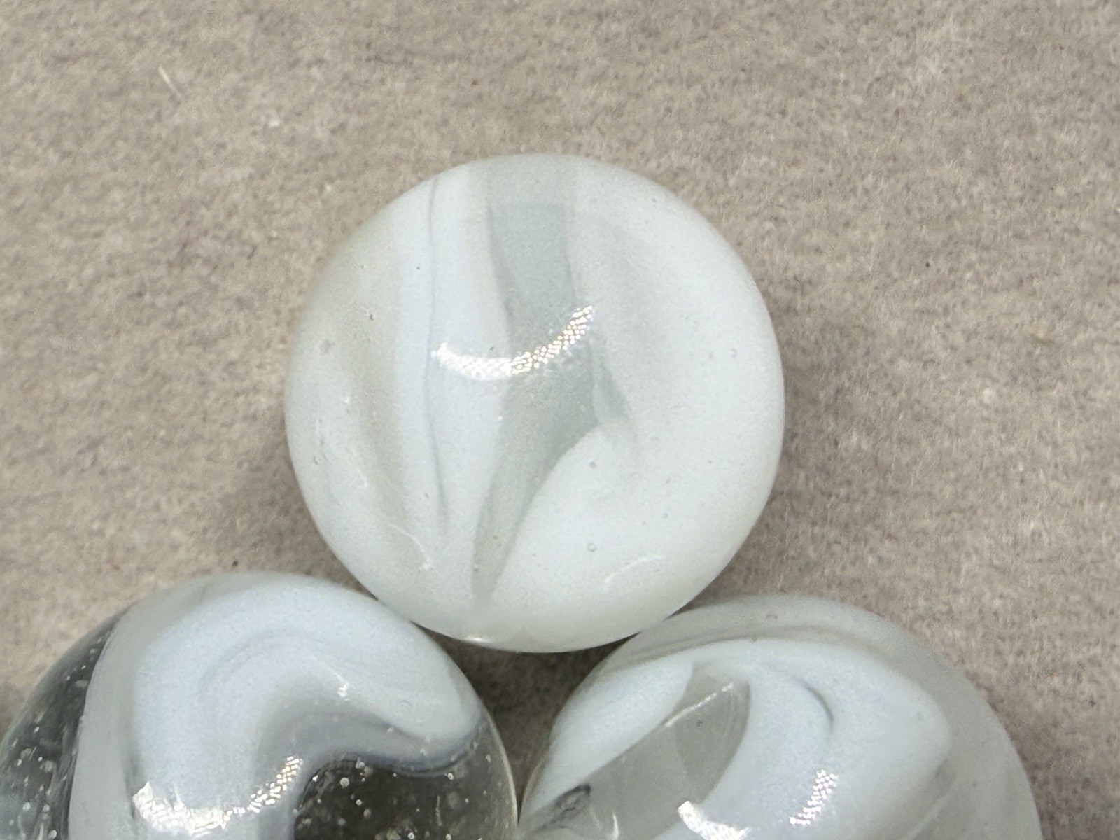 Lot Of 10 Champion Wirepull Puzzle Brain Marbles .59” To .63” NM(+) To Mint