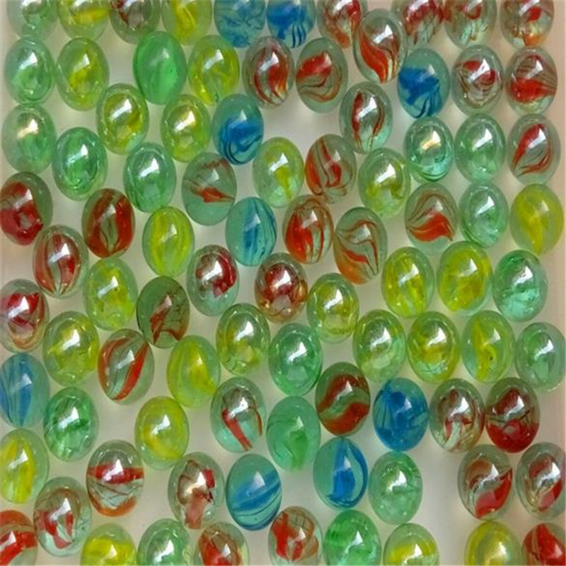 20PCS 14mm Colourful Glass Marbles Kids, Run Game, Vase Fish Tank Home Decor