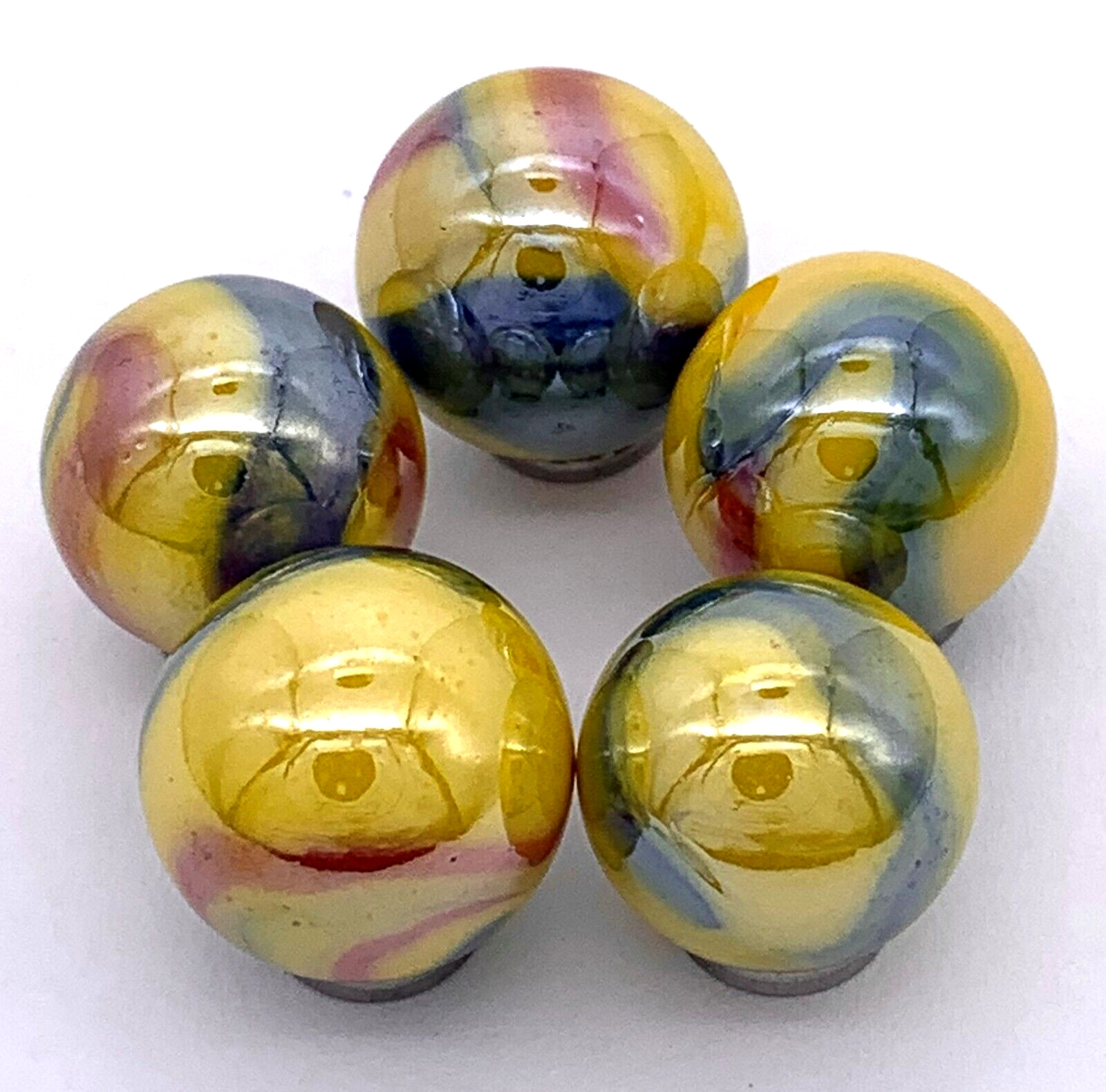New for 2023 16mm Tropicana Glass Marble Player 5/8″ Pk 5 House of Marbles Vacor