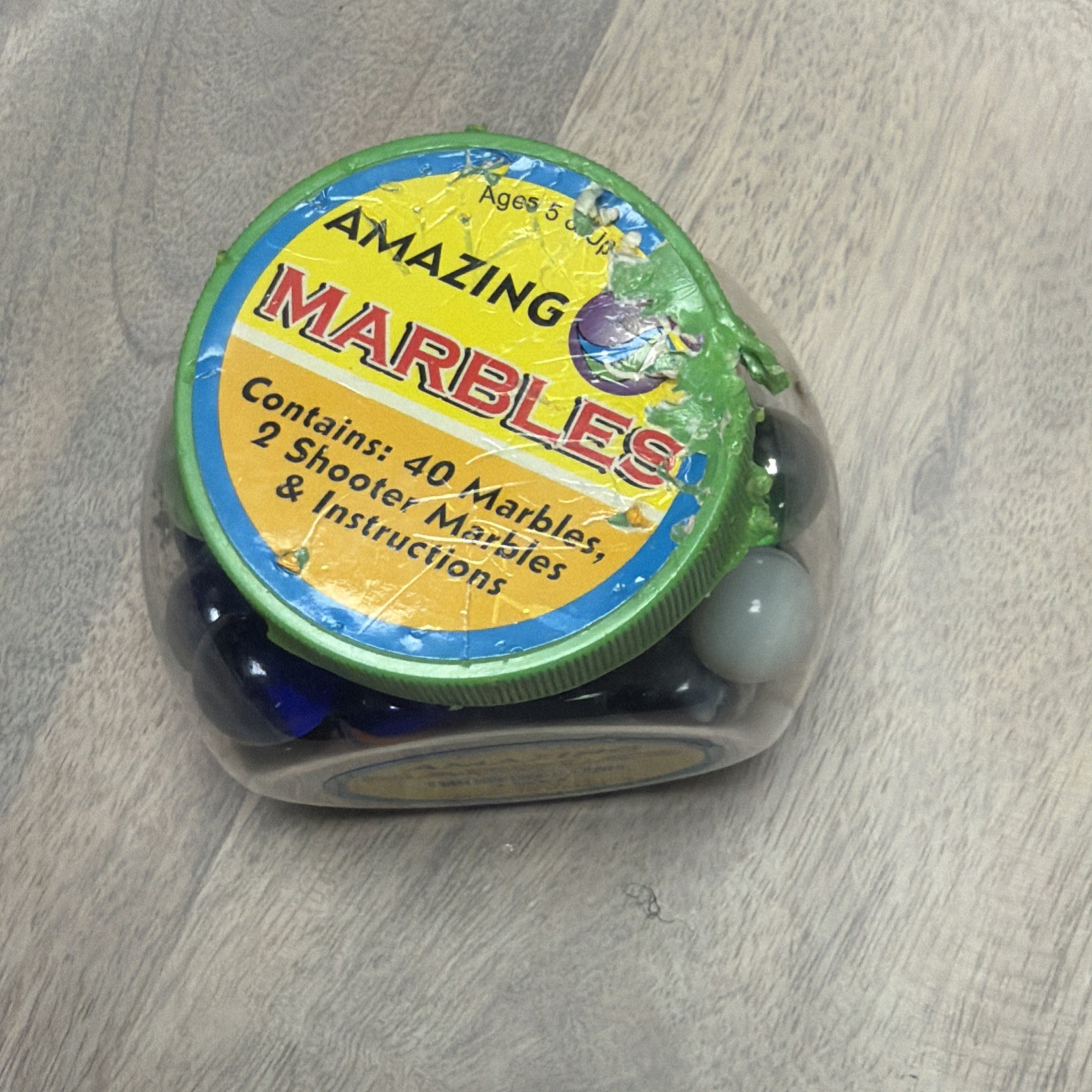 Toyi Amazing Marbles 48 Marbles & 2 Shooters Original Container 2006