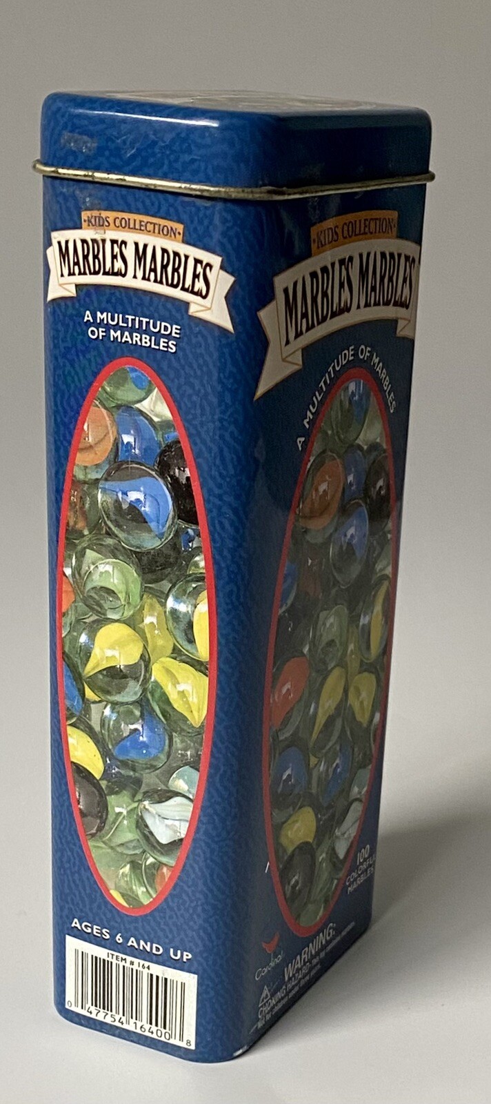 Cardinal Kids Collection Marbles 100 (95) Colorful Marbles in Original Tin 2001