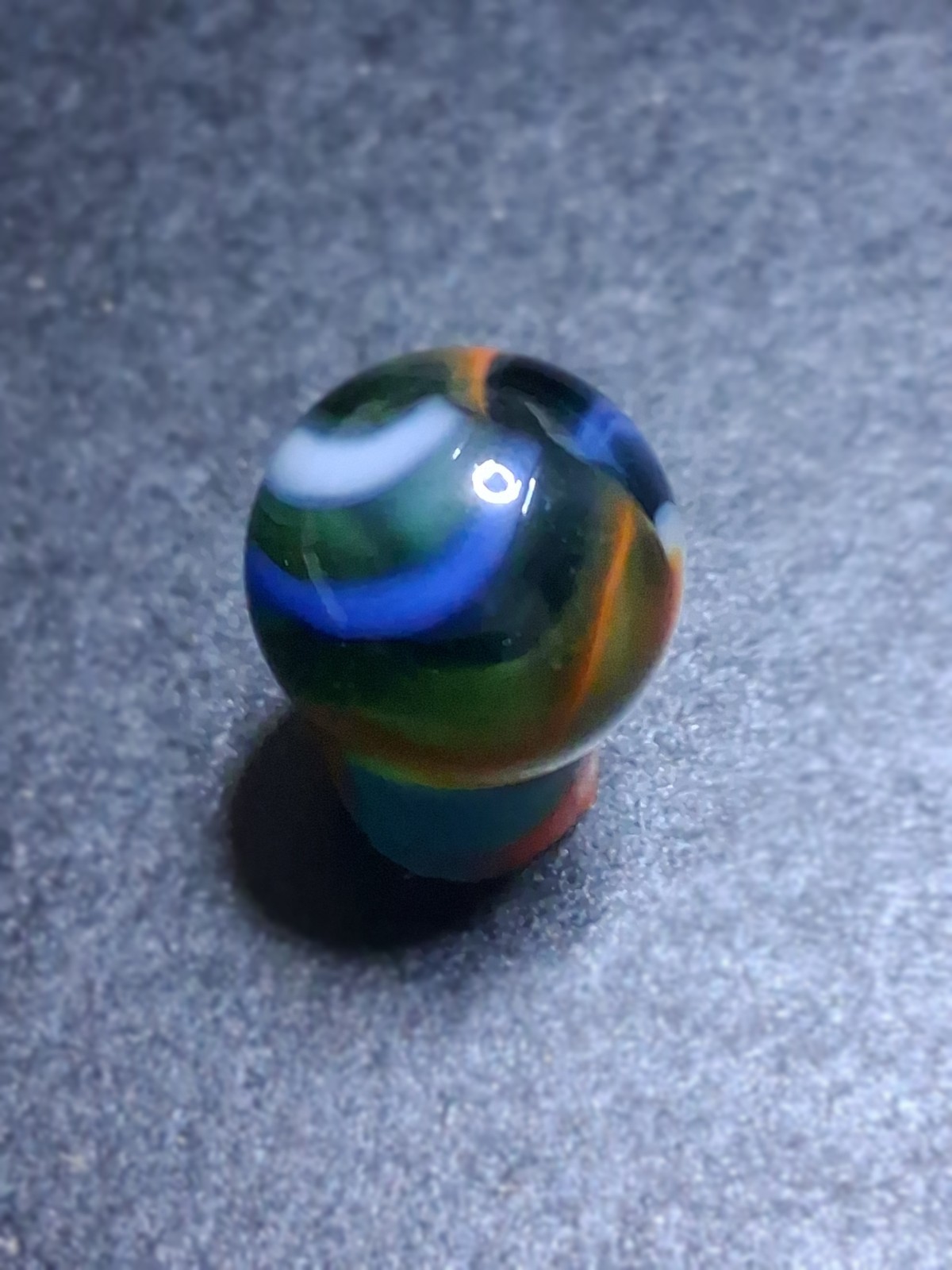 Peltier MCR Multi-Color Rainbow Transparent 5/8 Blue Orange White MINT Vintage